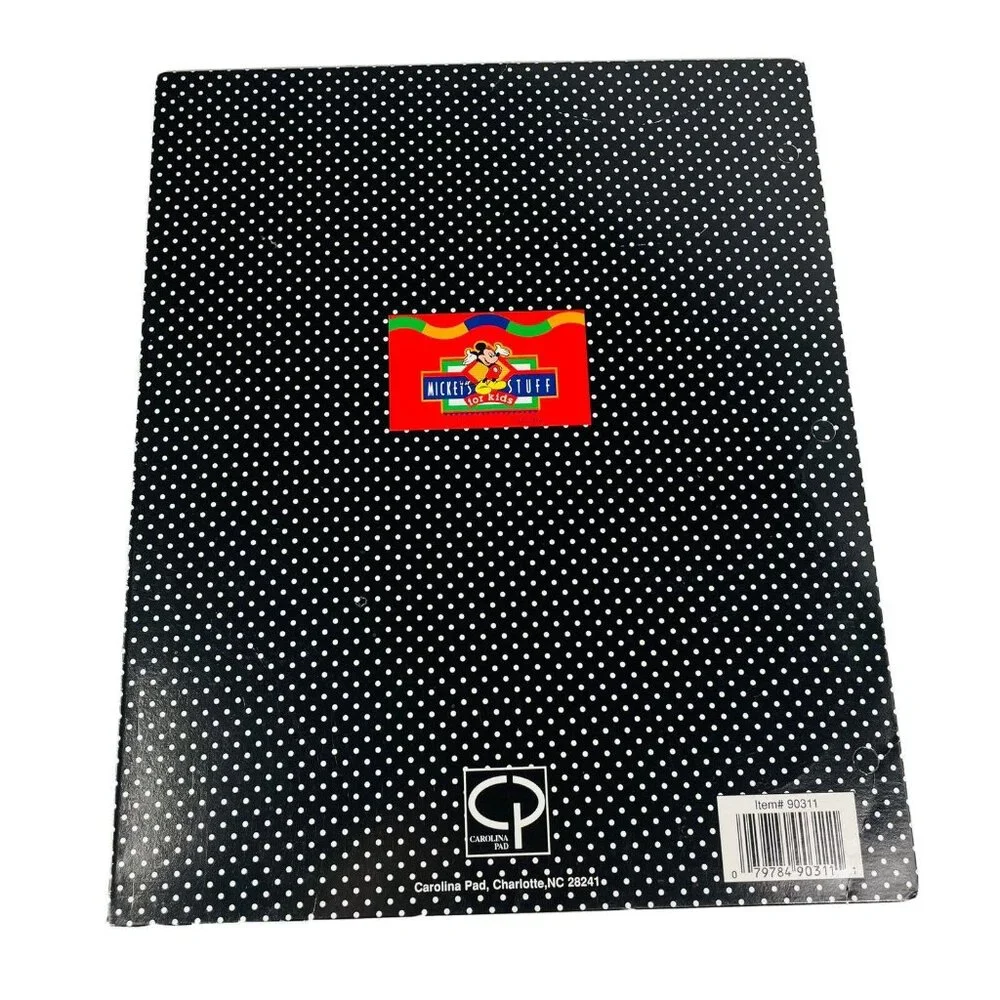 Disney Mickey Mouse Stuff Kids 3 Ring Folders For Binder Die-cut Unpunched Schoo